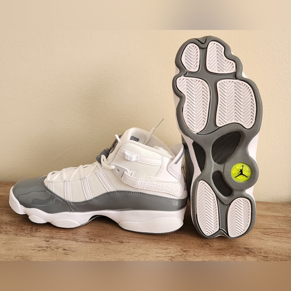 Nike Air Jordan 6 Rings Shoes 'White Cool Grey' 322992-121 Men's Size 8 New - Picture 9 of 10